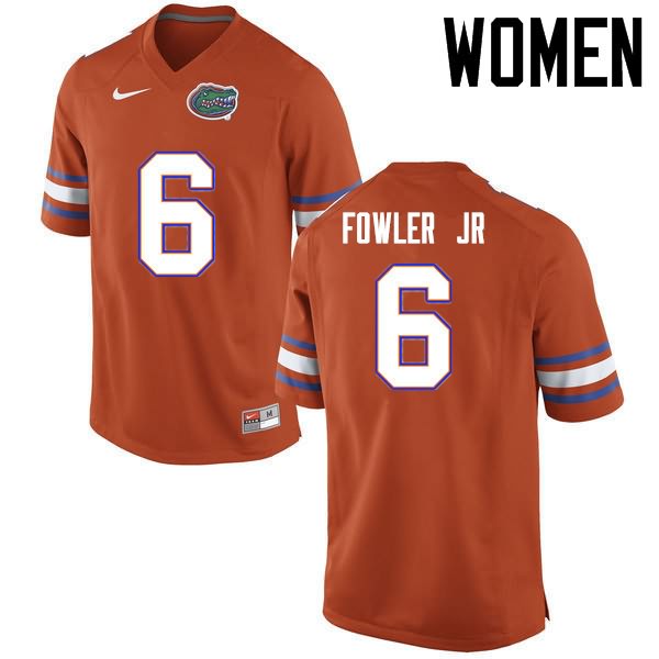 Women's NCAA Florida Gators Dante Fowler Jr. #6 Stitched Authentic Nike Orange College Football Jersey MJK2465QG